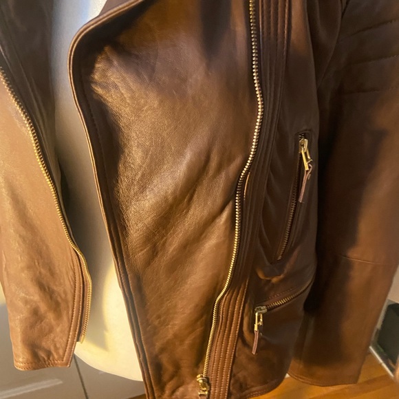 Massimo Dutti Chestnut Leather Jacket - Picture 14 of 15